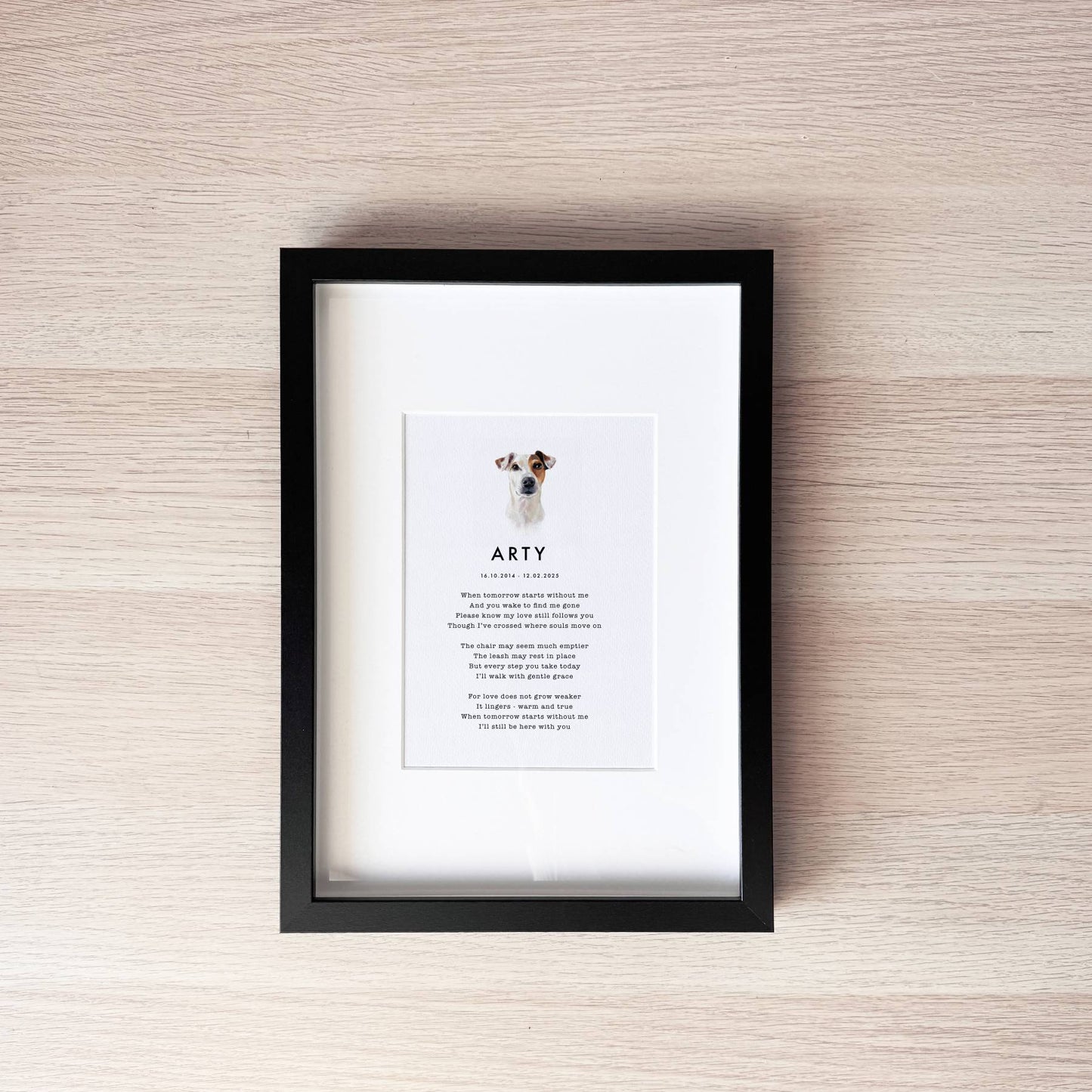 Pet Memorial Portrait
