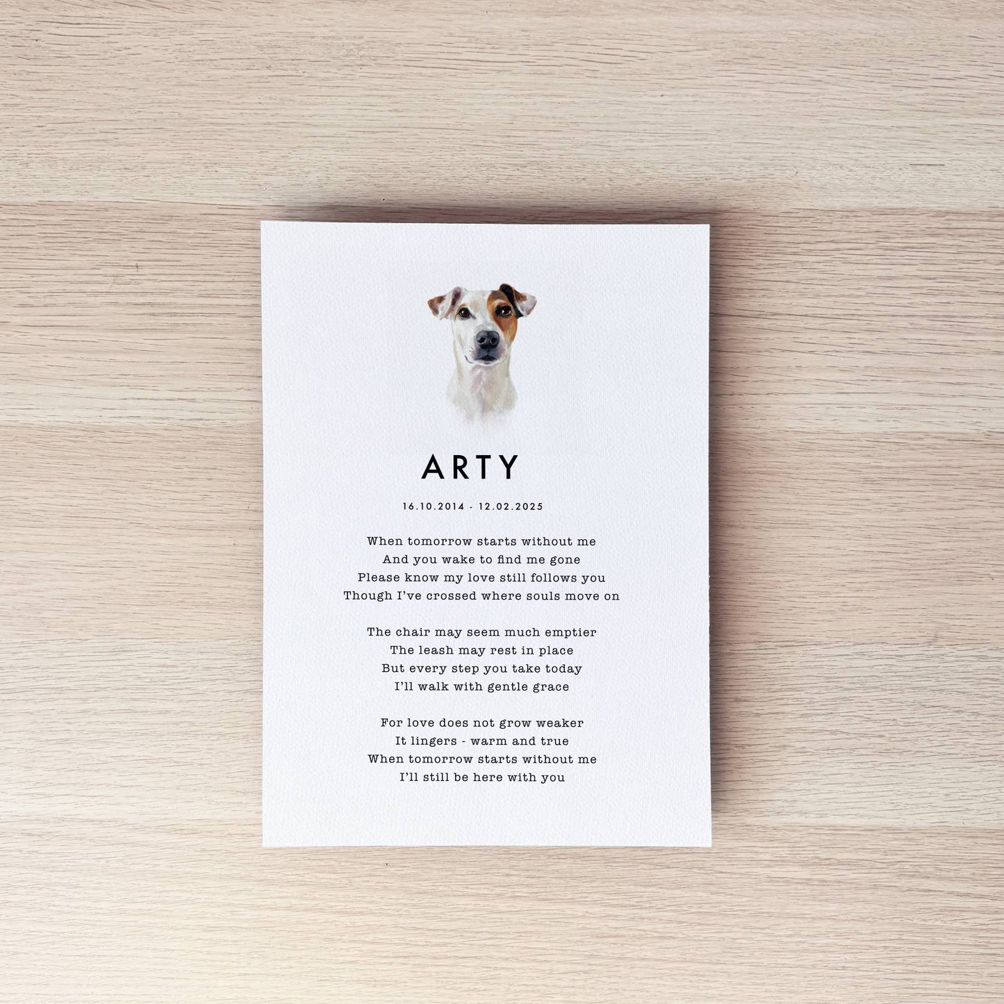 Pet Memorial Portrait